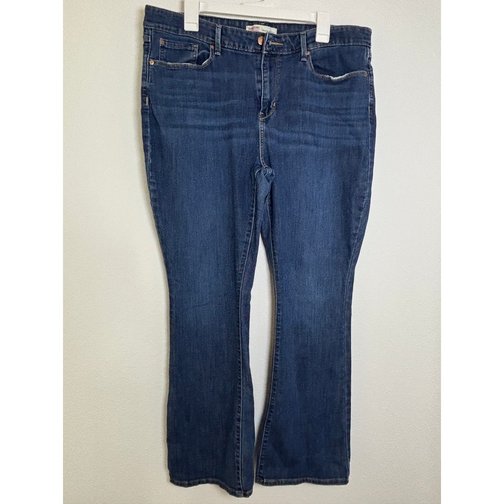 Signature by Levi Strauss Womens Mid-Rise Bootcut Jeans Blue W34 L32 94364-0021